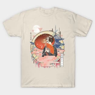 Ukiyo e Geisha T-Shirt